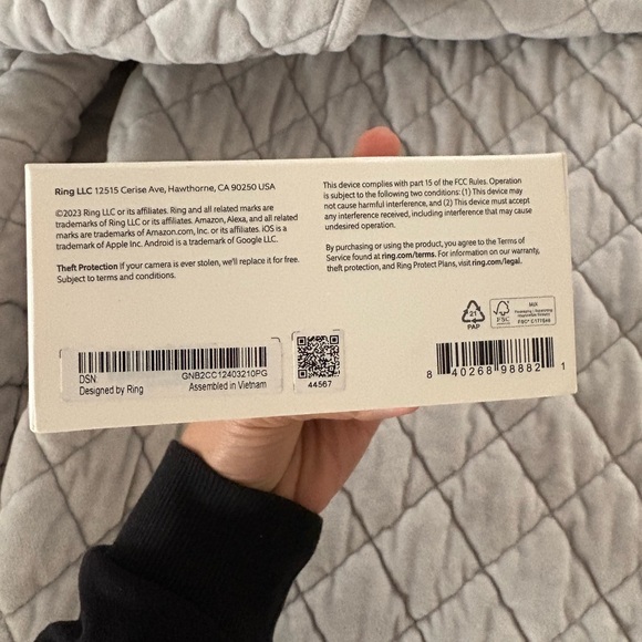 Ring Security Camera with Privacy Cover - Picture 4 of 4